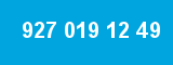 927 019 12 49 927 019 12 49